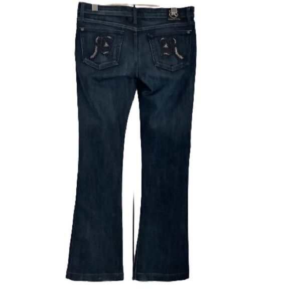 ROCK & REPUBLIC DARK WASH BOOTCUT JEANS SZ 29‎ - Picture 2 of 12